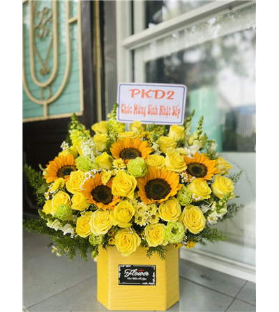 Giỏ hoa sinh nhật 0018